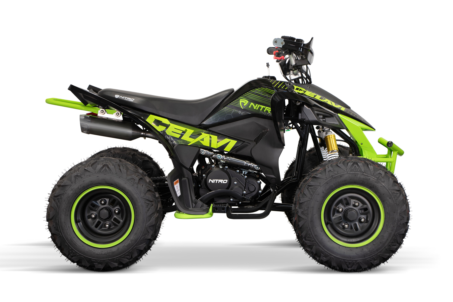 NITRO MOTORS Kinder Benzinquad, 250cc maxi Kinderquad Celavi RS CVT 4-Gang Manuell Platin