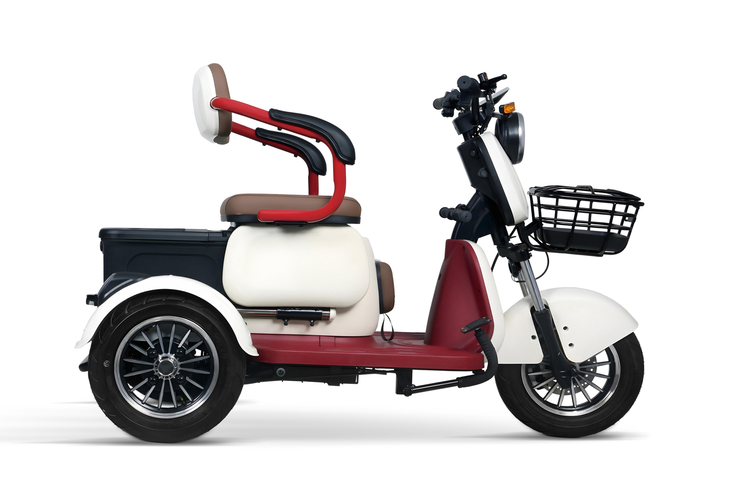 Elektromobil Geco Senio CX2 R110 1000 Watt 60V, Dreirad mit 25 km/h, Seniorenmobil als Zweisitzer, E-Dreirad