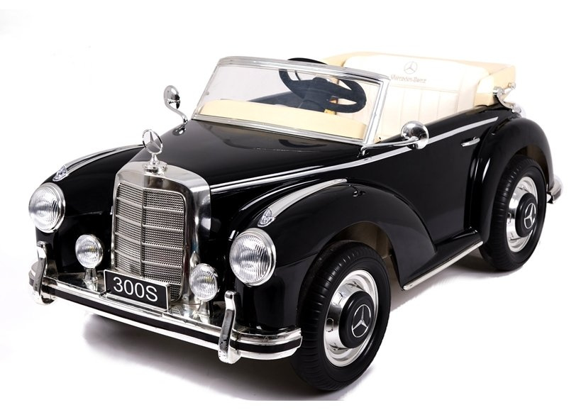 Elektro Kinderauto Oldtimer Mercedes 300s - Cabrio Kinderfahrzeug mit 2x45Watt