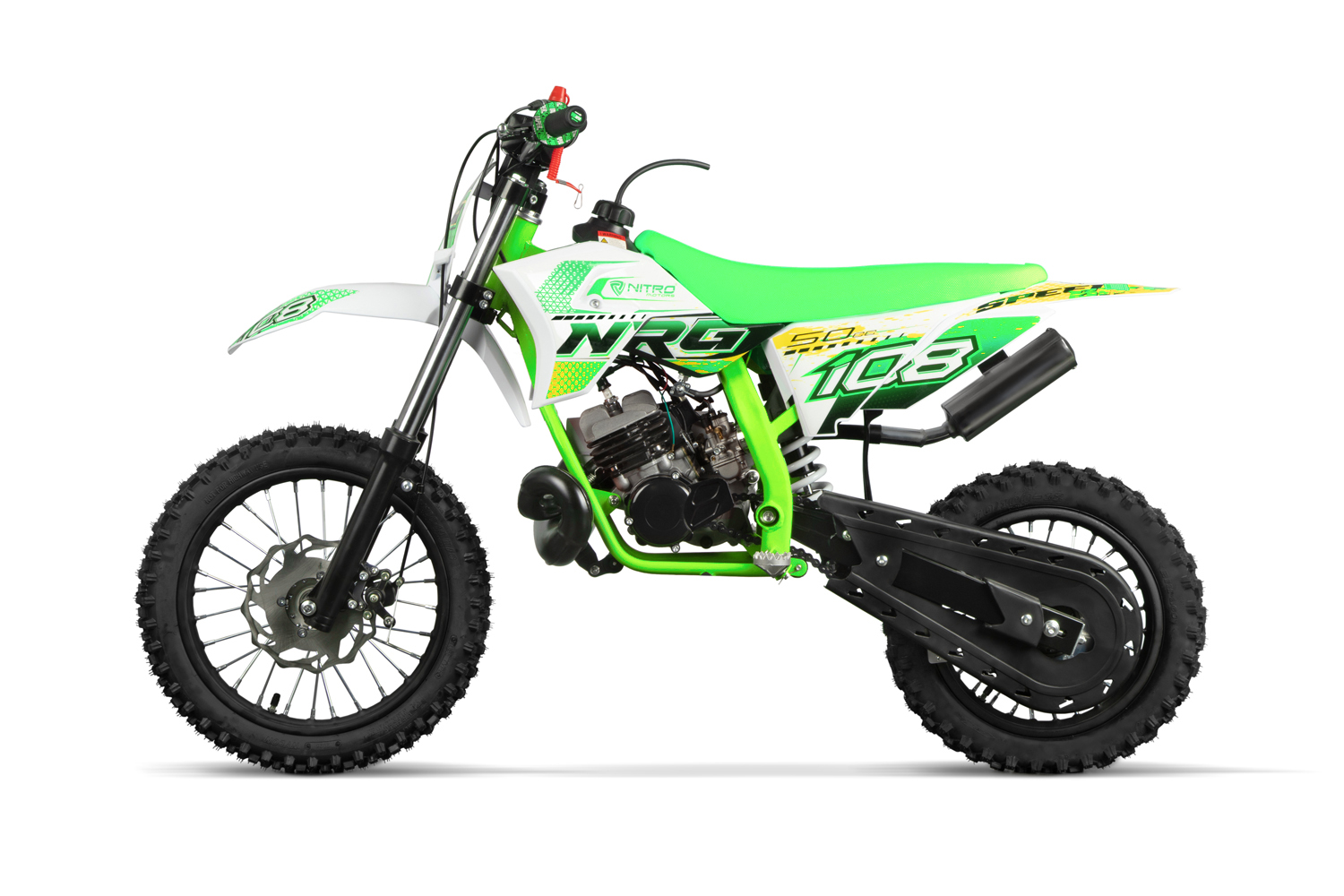 NITRO MOTORS 50cc midi Kinder Dirtbike NRG50 14/12 Zoll, Kinder Motorcross Bike, Kindermotorrad