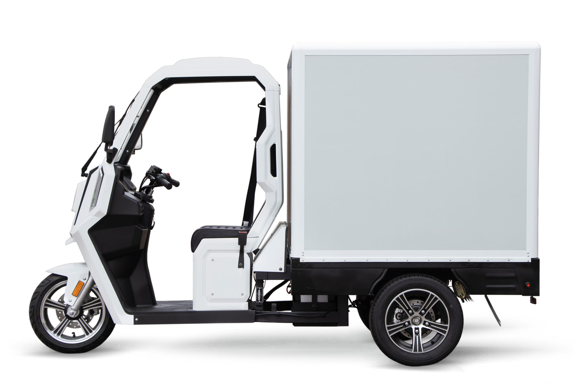 Elektroauto Lieferwagen, Lieferfahrzeug Elektro GECO Truck XC V9 Pickup Kofferaufbau, Elektro Transporter