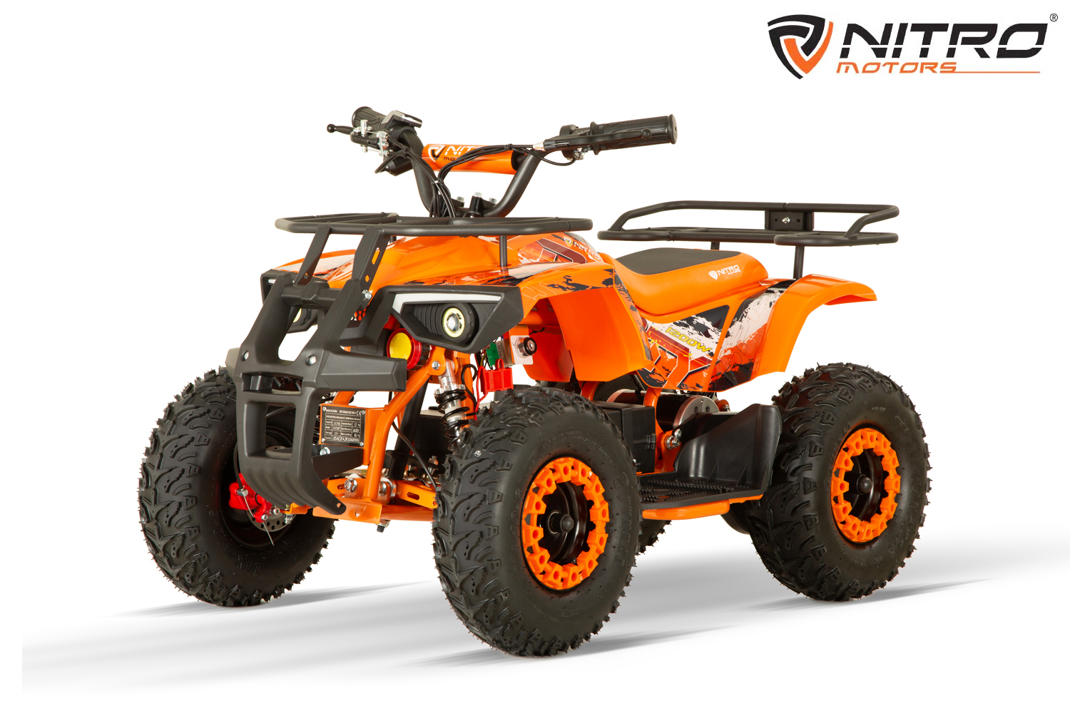 NITRO MOTORS 1200 W Eco mini Kinder Quad Dusty BTF-Profile XL, Elektroquad für Kinder, Kinderquad bis 25 km/h