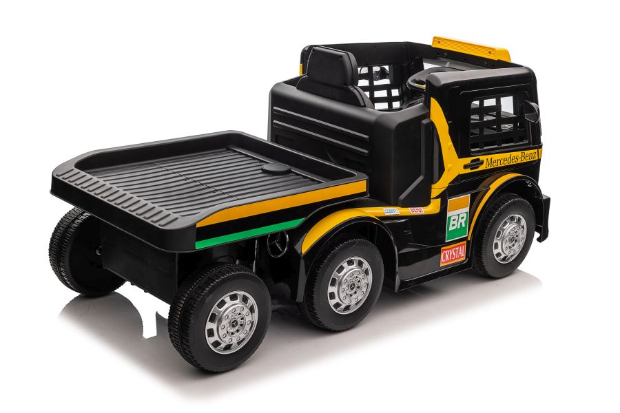 Elektro-LKW für Kinder - 8 km/h Mercedes XMX622B Kinder LKW mit Auflieger, Elektro Baustellenfahrzeug, Elektrokinderfahrzeug