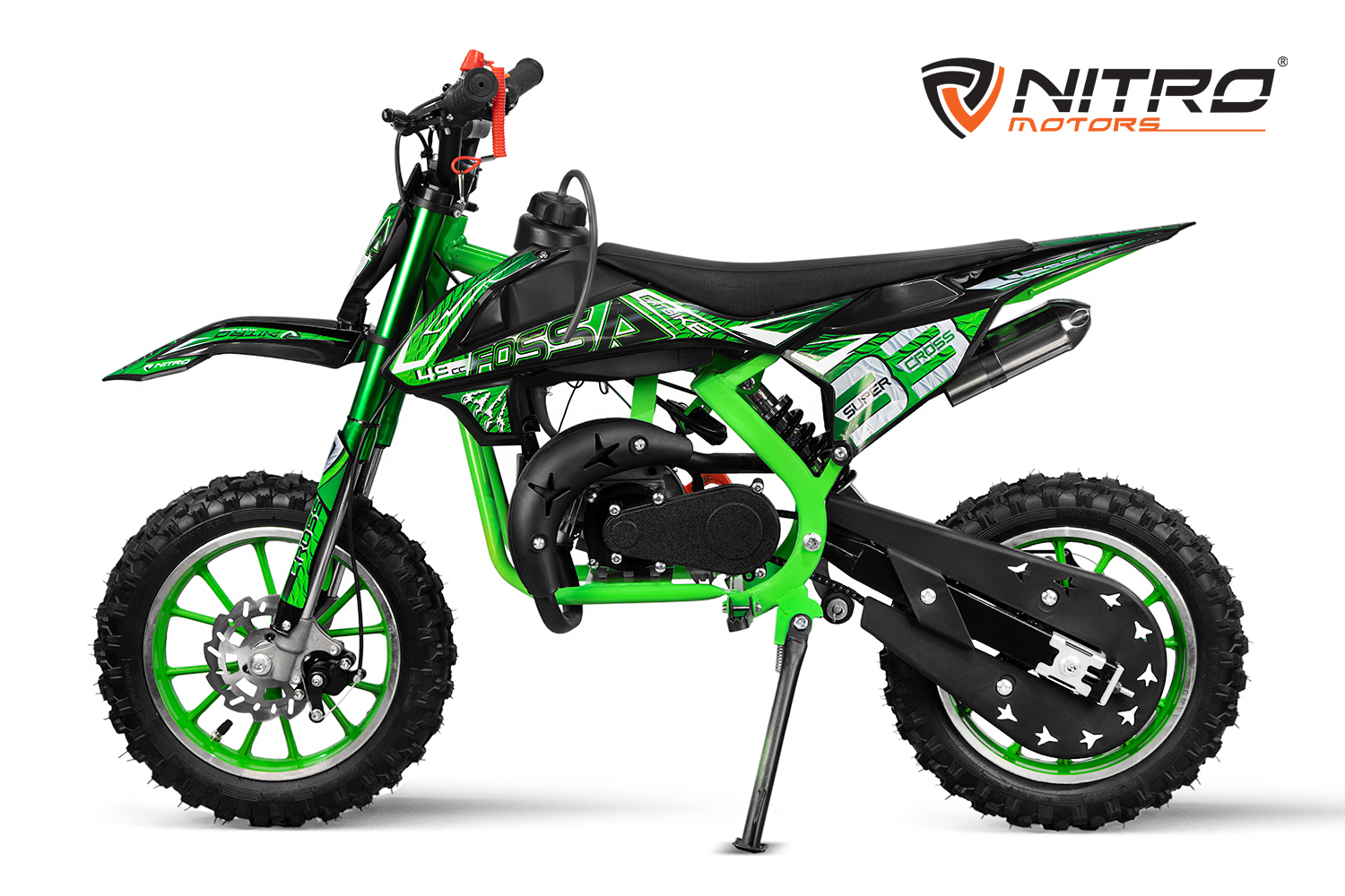 NITRO MOTORS 49cc mini Kinder Dirtbike Fossa Fun 10 Zoll, Kinder Motorcross Bike