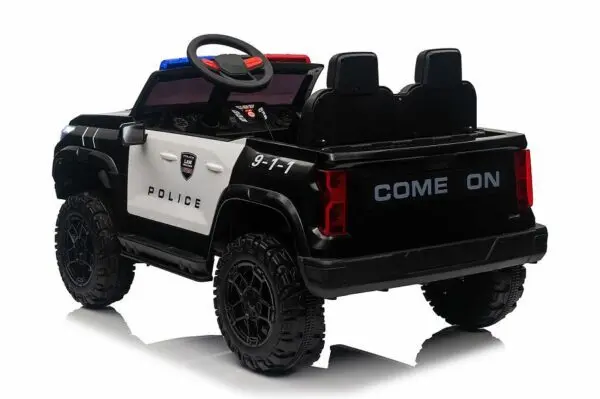 Police-Car mit 800 Watt bis 10 km/h, Polizei Elektrofahrzeug, Elektro-Kinderfahrzeug, Kinder-Polizeiauto, Elektroauto für Kinder