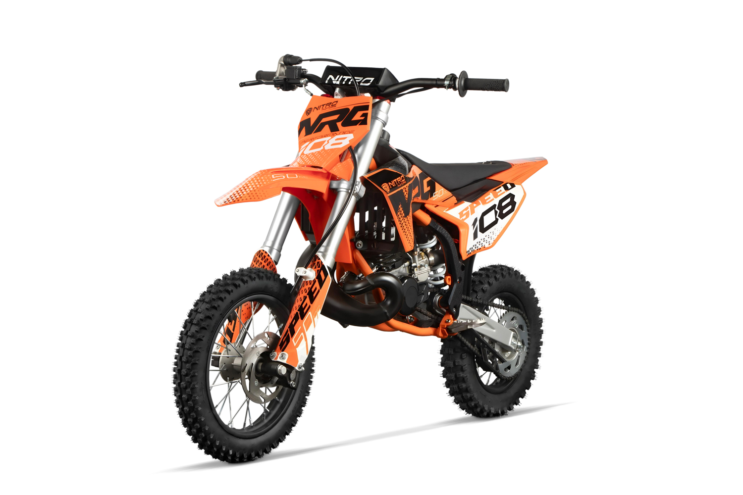 NITRO MOTORS 50cc Mini Kinder Dirtbike NRG50, Kinder Motorcross Bike, Benzinbike 80 km/h