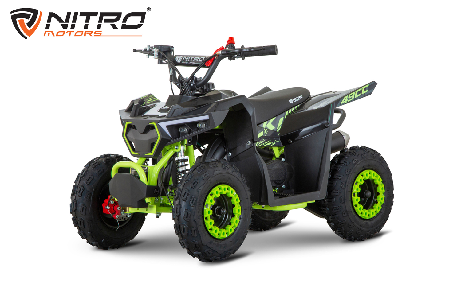 NITRO MOTORS 49cc Kinder Quad HULKI E-Start Sport 6 Zoll, Miniquad, Kinderquad, Benzinguad