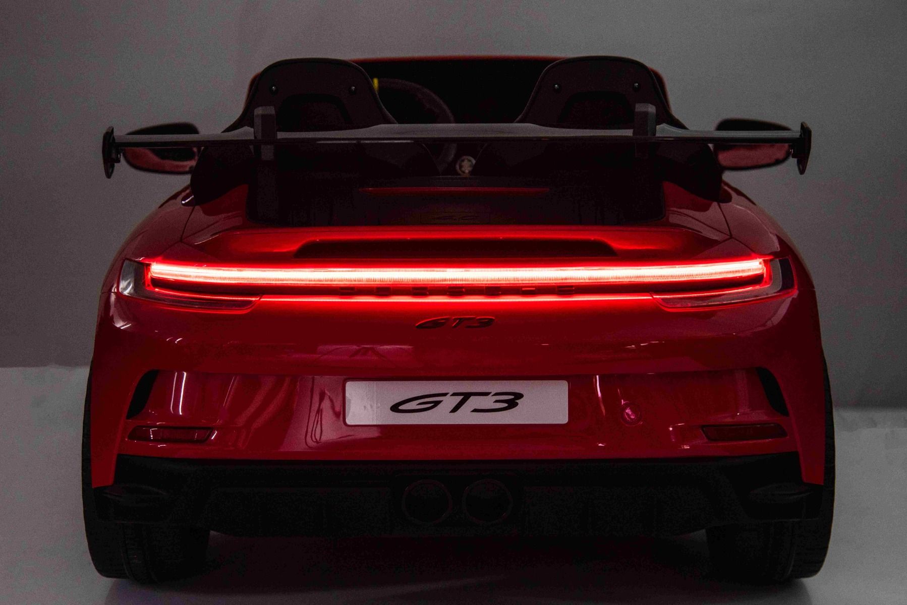 Kinderfahrzeug Porsche 911 GT3 mit Lithium Akku, Elektroauto 2-Sitzer mit 4x200 Watt Allrad