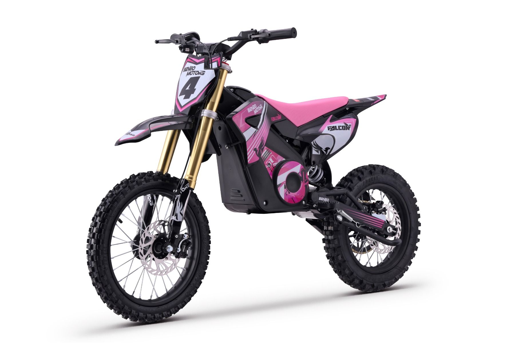 Kinder Elektrobike, Crossbike Beneo Motors Falcon 1600 Watt, Lithiumakku 48V, Dirtbike