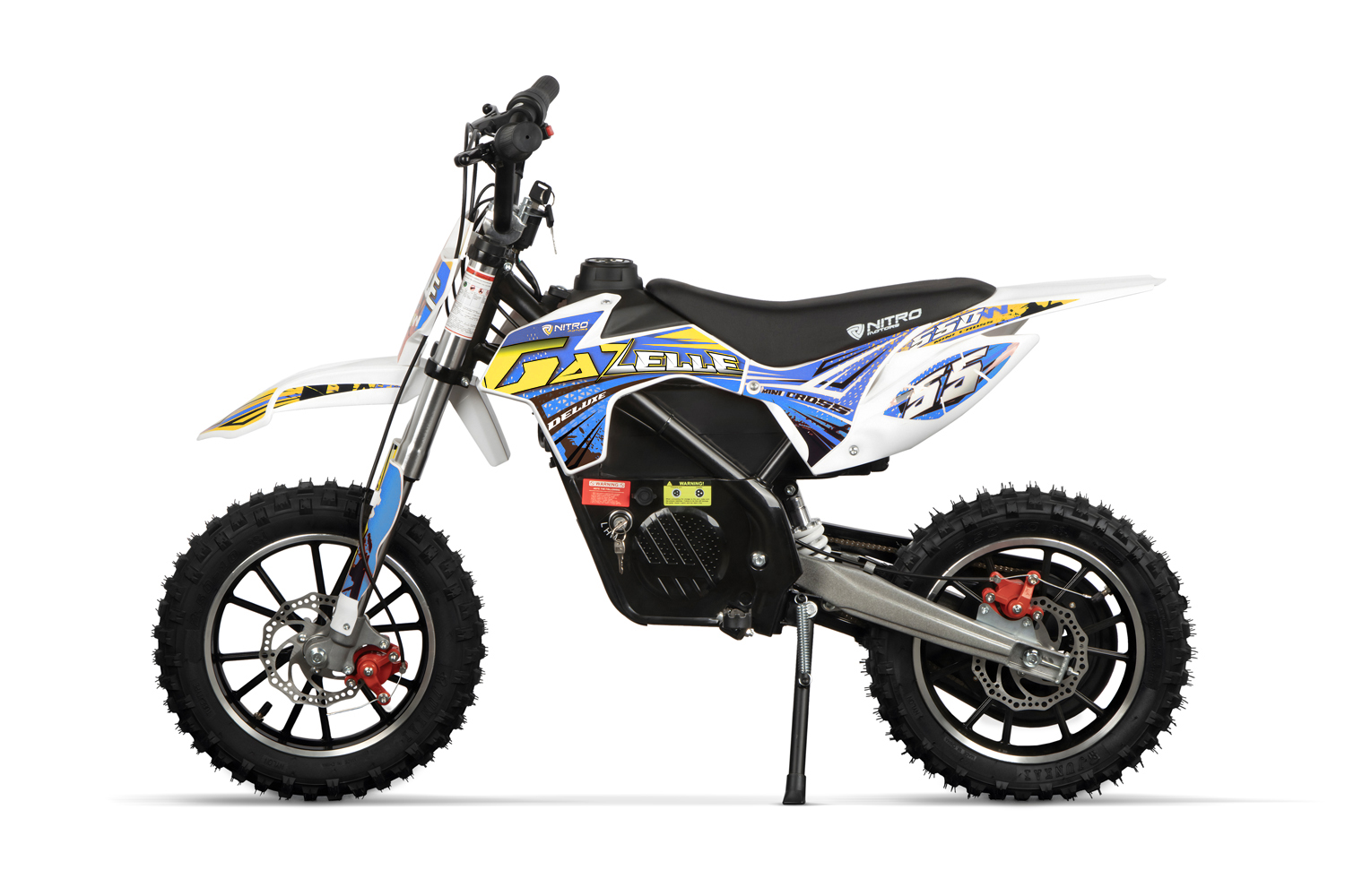 Kinder Elektrobike, Crossbike Nitro Motors Gazelle 550 Watt, 24V, DLX 10 Zoll, Elektro Dirtbike Deluxe für Kinder