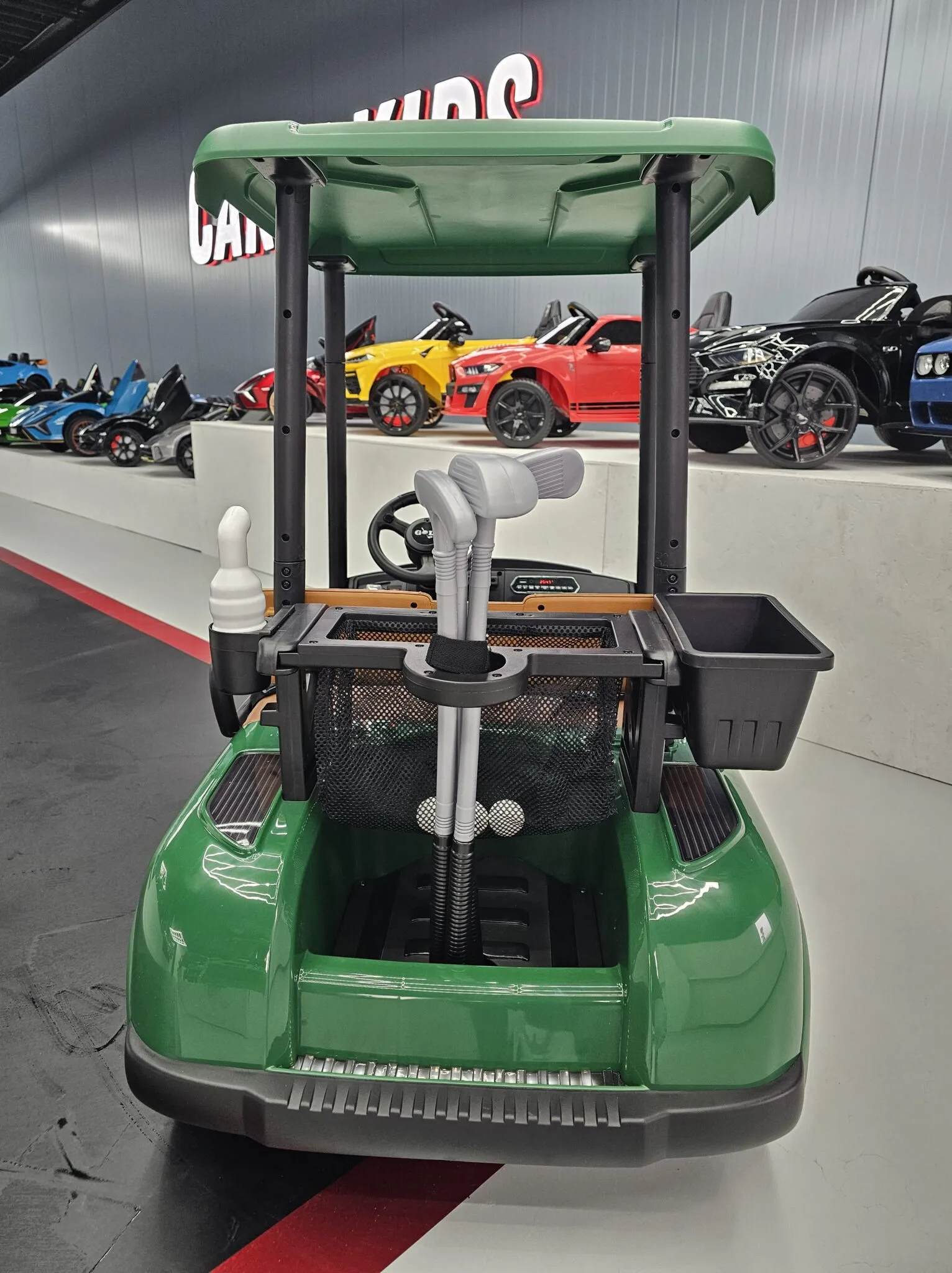 Elektrokinderfahrzeug Golf Kart, Elektroauto Golf Buggy für Kinder, Elektrofahrzeug mit Dach für Kids