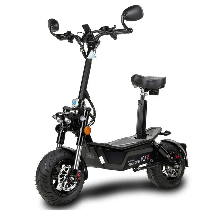 Designed in Germany! E-Scooter Wandler K/E - Elektroscooter 45 km/h, Elektroroller 1500 Watt
