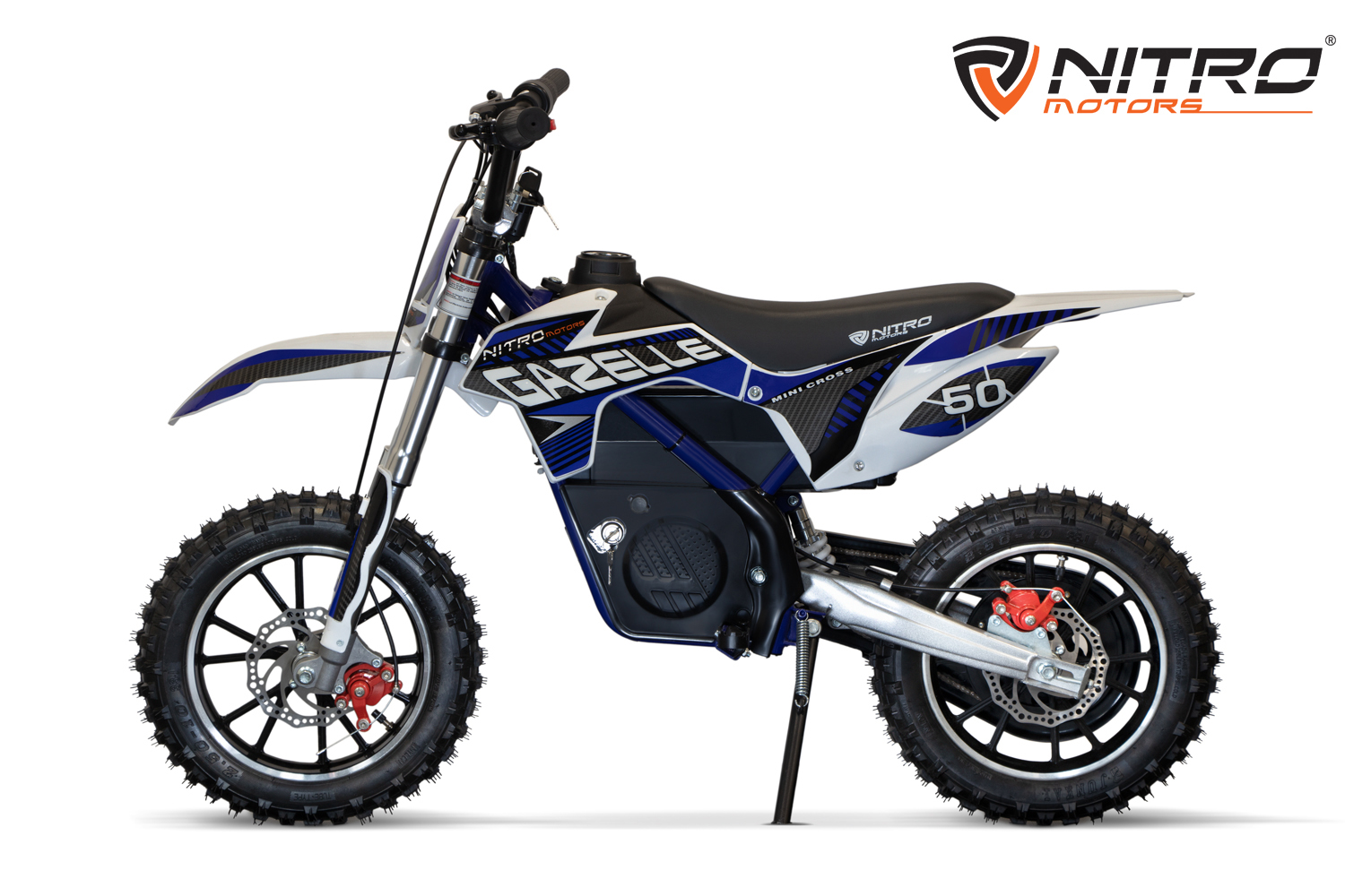 Kinder Elektrobike, Crossbike Nitro Motors Gazelle 550 Watt, 36V, Lithium Akku, DLX 10 Zoll, Elektro Dirtbike für Kinder