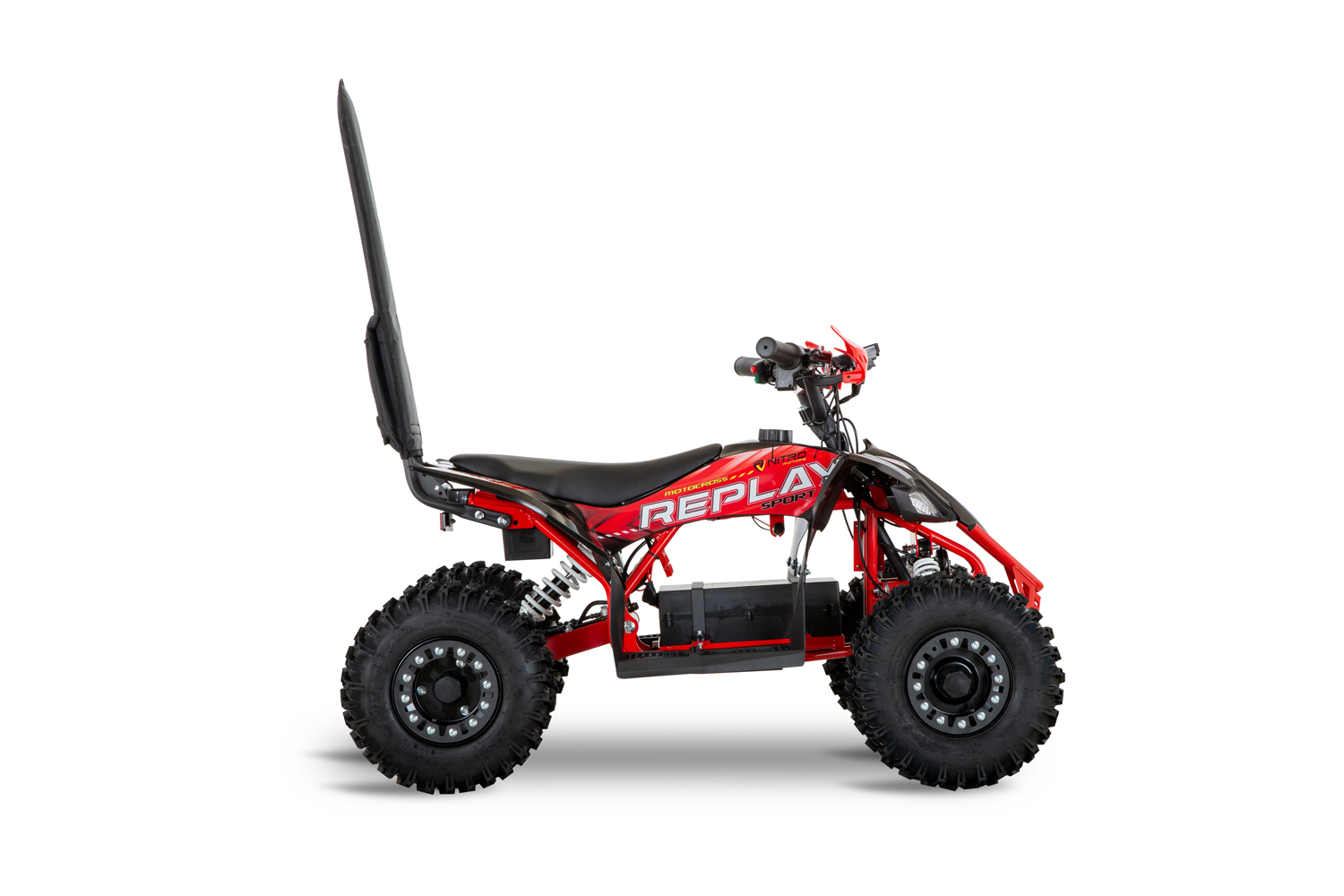 Nitro Motors Replay Eco mini Quad 1350 Watt - 6 Zoll Snowy-Profile mit Wellenantrieb - Kinderelektroquad