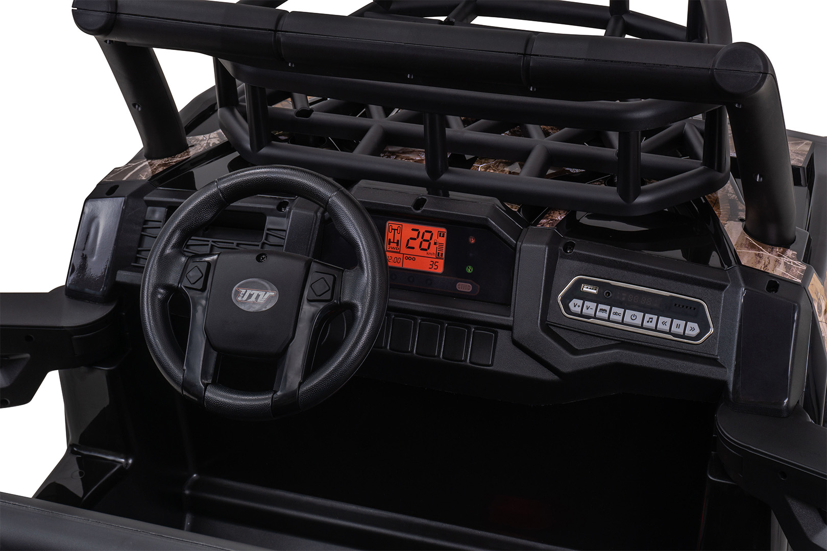 Elektro-Kinderauto UTV Ride Jeep - Elektrofahrzeug für Kinder, Elektro Kinderquad 2-Sitzer 2x200 Watt