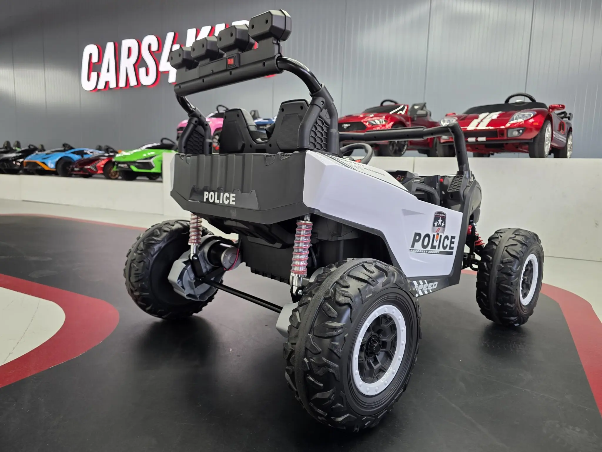 Kinderbuggy Elektrobuggy Polizei Patrol mit 2x200 Watt - Kinderauto bis 8 km/h - Polizeiauto