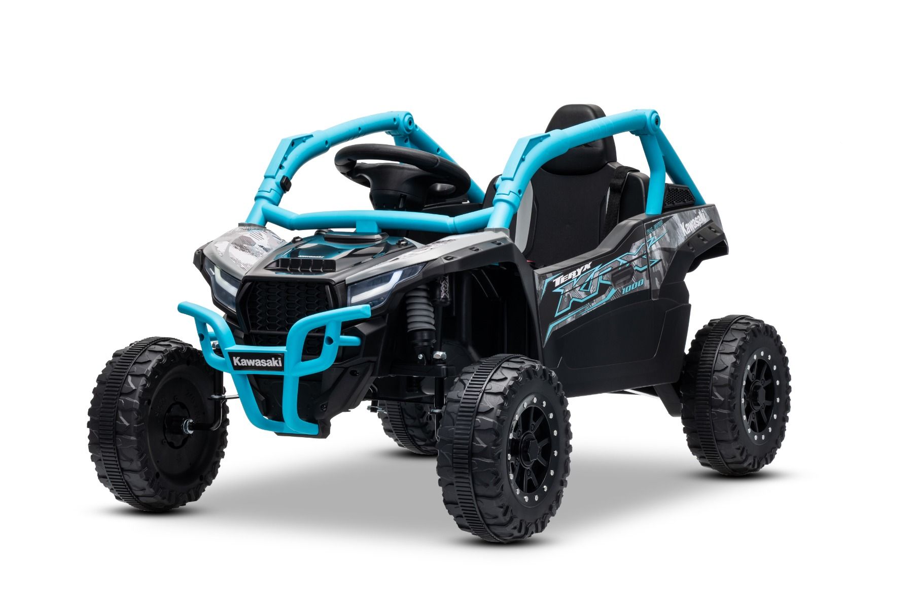 Kinderfahrzeug Buggy Kawasaki TERYX KRX 1000 12V, Elektrofahrzeug für Kinder mit Lithiumakku
