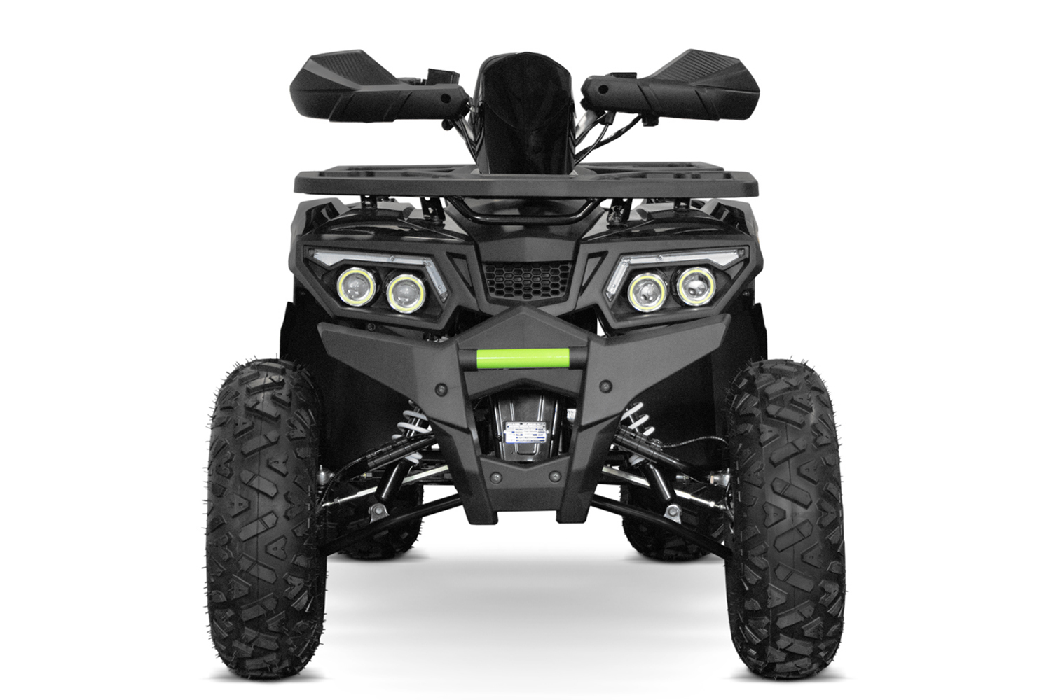 NITRO MOTORS Benzinquad 180cc maxi Quad Rugby V3 CVT RS10 Platin - 10 Zoll