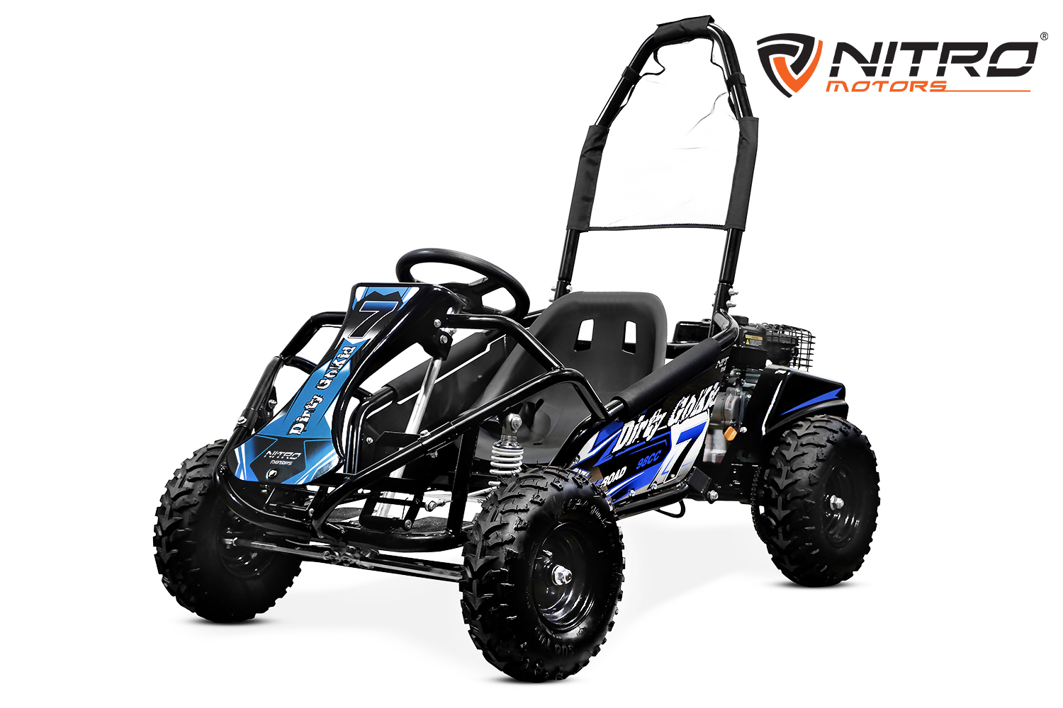 Nitro Motors GoKid Dirty 98cc Automatik Pullstart 6 Zoll Offroad Kinderbuggy, Strandbuggy, Benzinbuggy