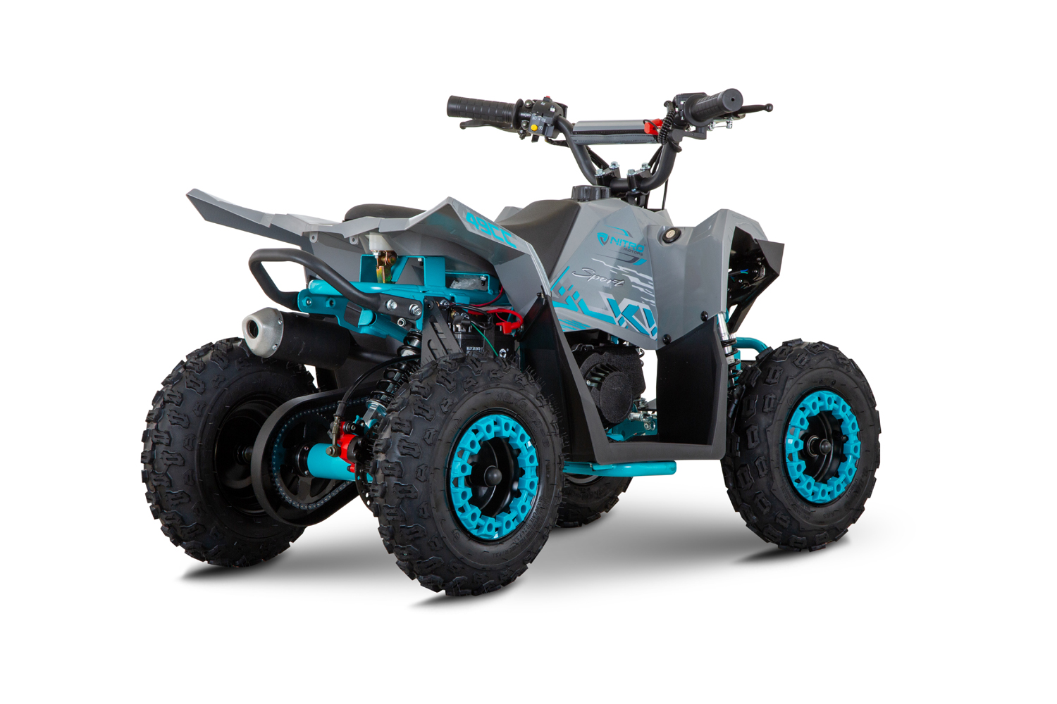 NITRO MOTORS 49cc Kinder Quad HULKI E-Start Sport 6 Zoll, Miniquad, Kinderquad, Benzinguad