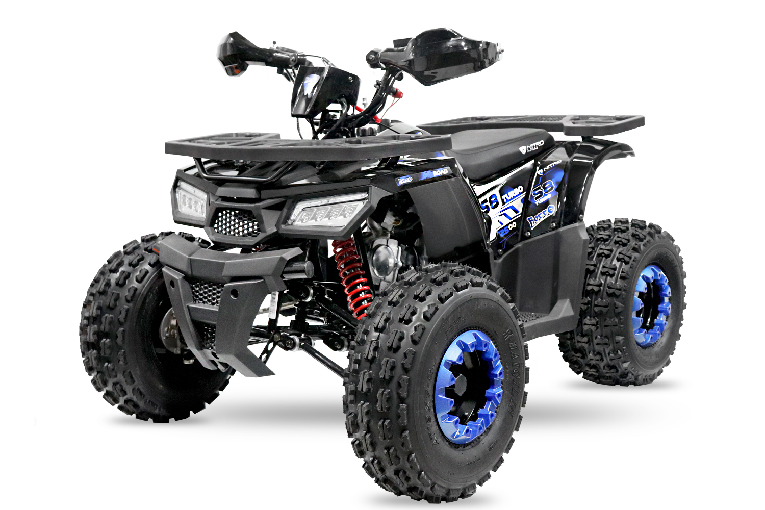 NITRO MOTORS 125cc midi Kinder Quad Rocco RS8-3G Platin, Miniquad Atv Kinderquad Pocketquad 8 Zoll