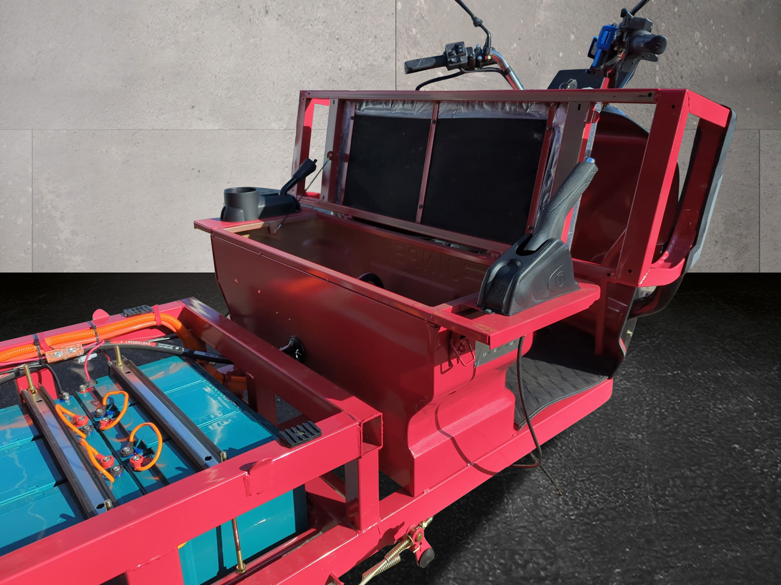 Elektro-Pritsche Cargo Runner Heavy Duty 40 km/h - hydraulischer Kipper - Transportfahrzeug, Lastenfahrzeug, Elektro Pritschenwagen