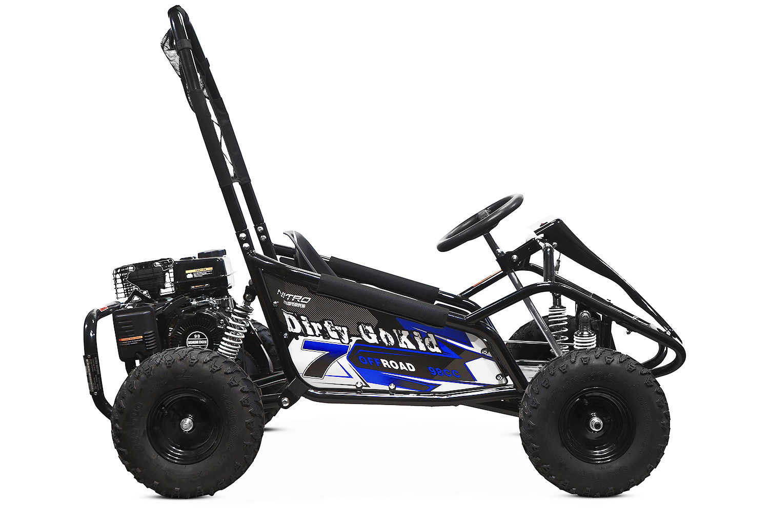 Nitro Motors GoKid Dirty 98cc Automatik Pullstart 6 Zoll Offroad Kinderbuggy, Strandbuggy, Benzinbuggy