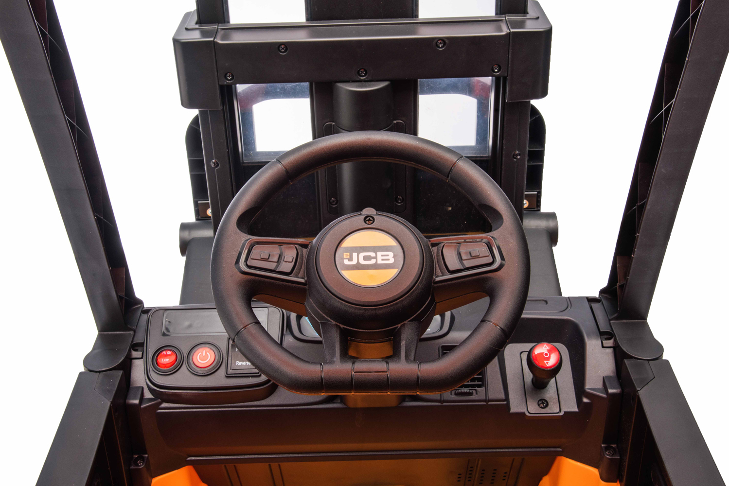 Elektro Kinderfahrzeug - Elektrogabelstapler JCB Forklift, Gabelstapler für Kinder, Elektro-Einsatzfahrzeug zum selbst Fahren
