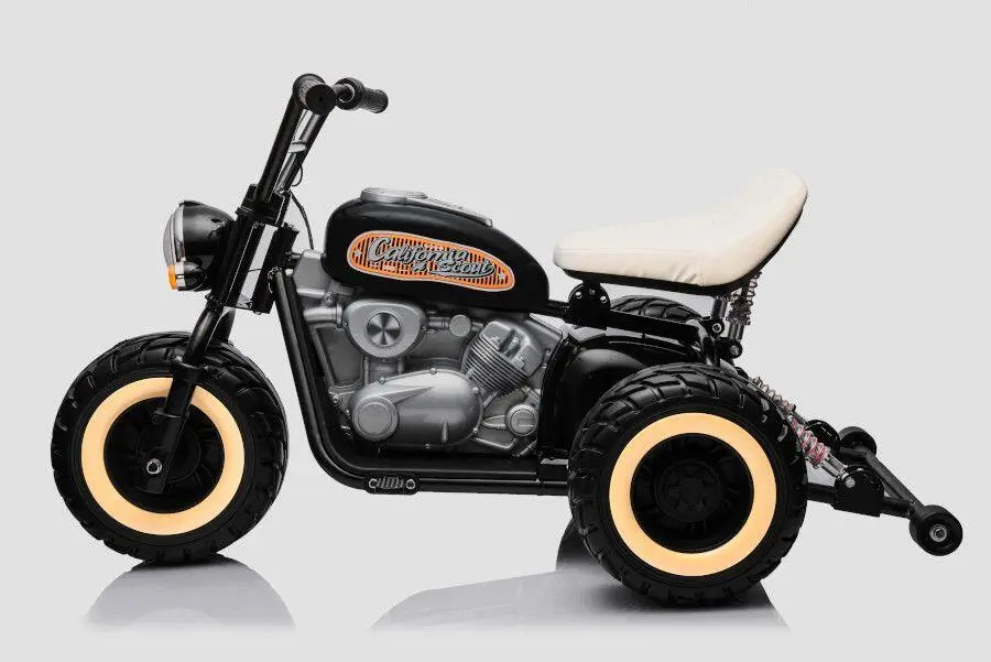 Elektro Kindertrike 10 km/h, Elektro Kindermotorrad Dreirrad, Elektromotorrad für Kinder, Chopper mit 2x800 Watt