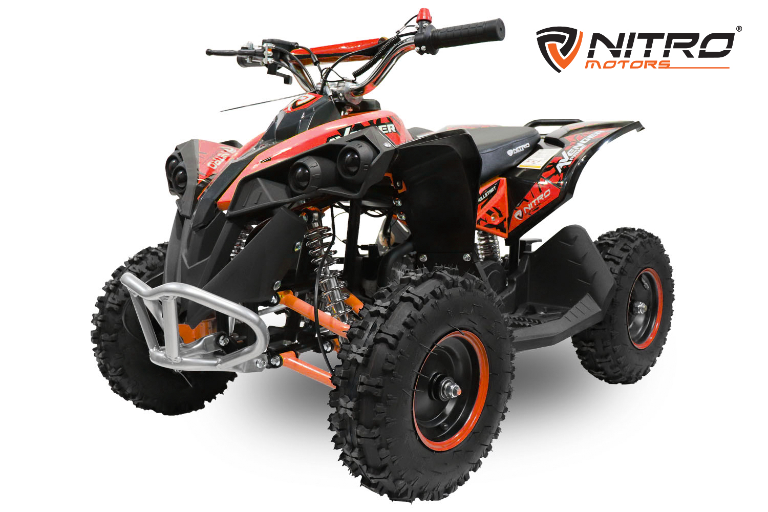NITRO MOTORS 49cc mini Kinder Quad Avenger PRM 6 Zoll, Atv Kinderquad Benzinquad