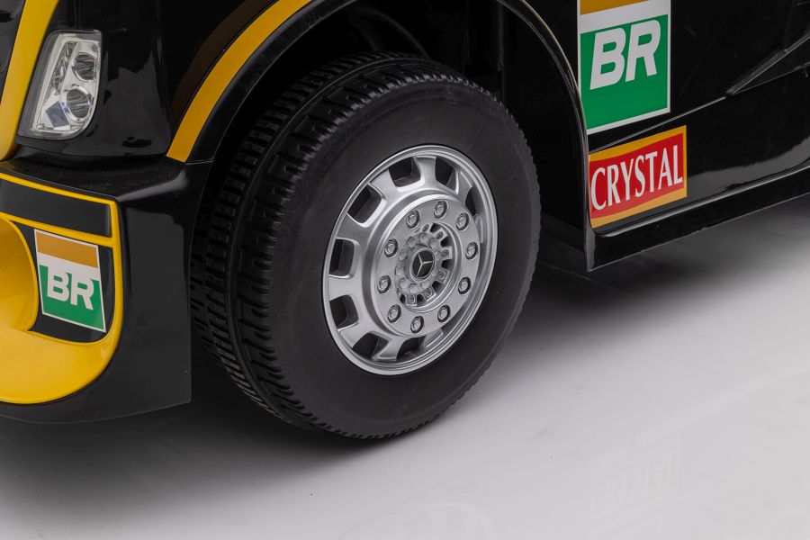 Elektro-LKW für Kinder - 8 km/h Mercedes XMX622B Kinder LKW mit Auflieger, Elektro Baustellenfahrzeug, Elektrokinderfahrzeug