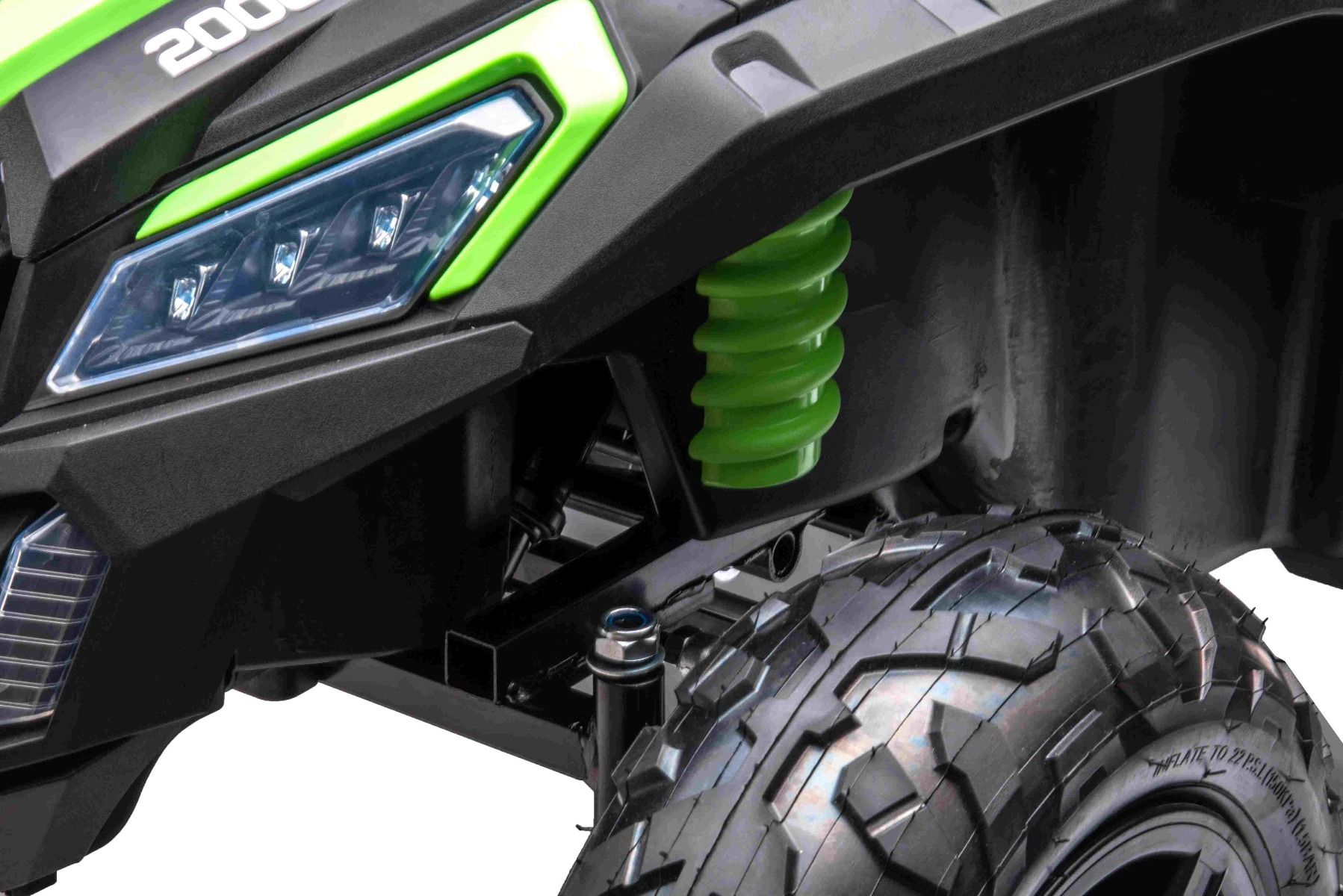 Großes Kinder Elektroauto - 15 km/h, 2-Sitzer Elektro-Buggy UTV XXL Elektrofahrzeug mit Lithiumakku und Differential Motor