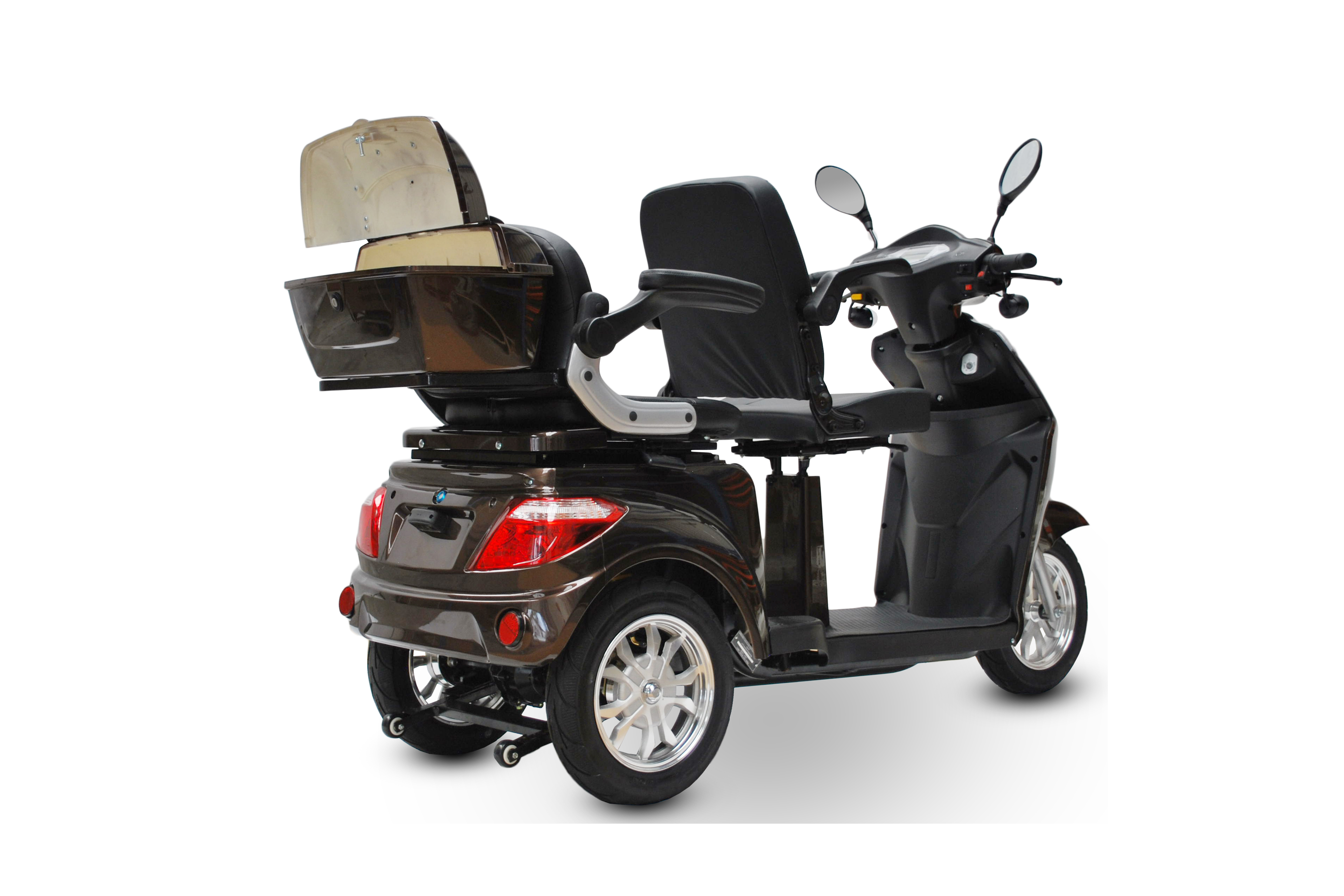 3 Rad Elektroroller DUO Doppelsitzer - Eco Engel 503 - Seniorenroller mit 2 Sitzen - 25 km/h (Blei/Lithium)