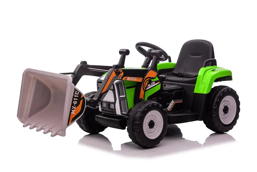 Elektro Kinderfahrzeug Elektrobagger, Bagger für Kinder mit 2 Motoren, Baustellenfahrzeug