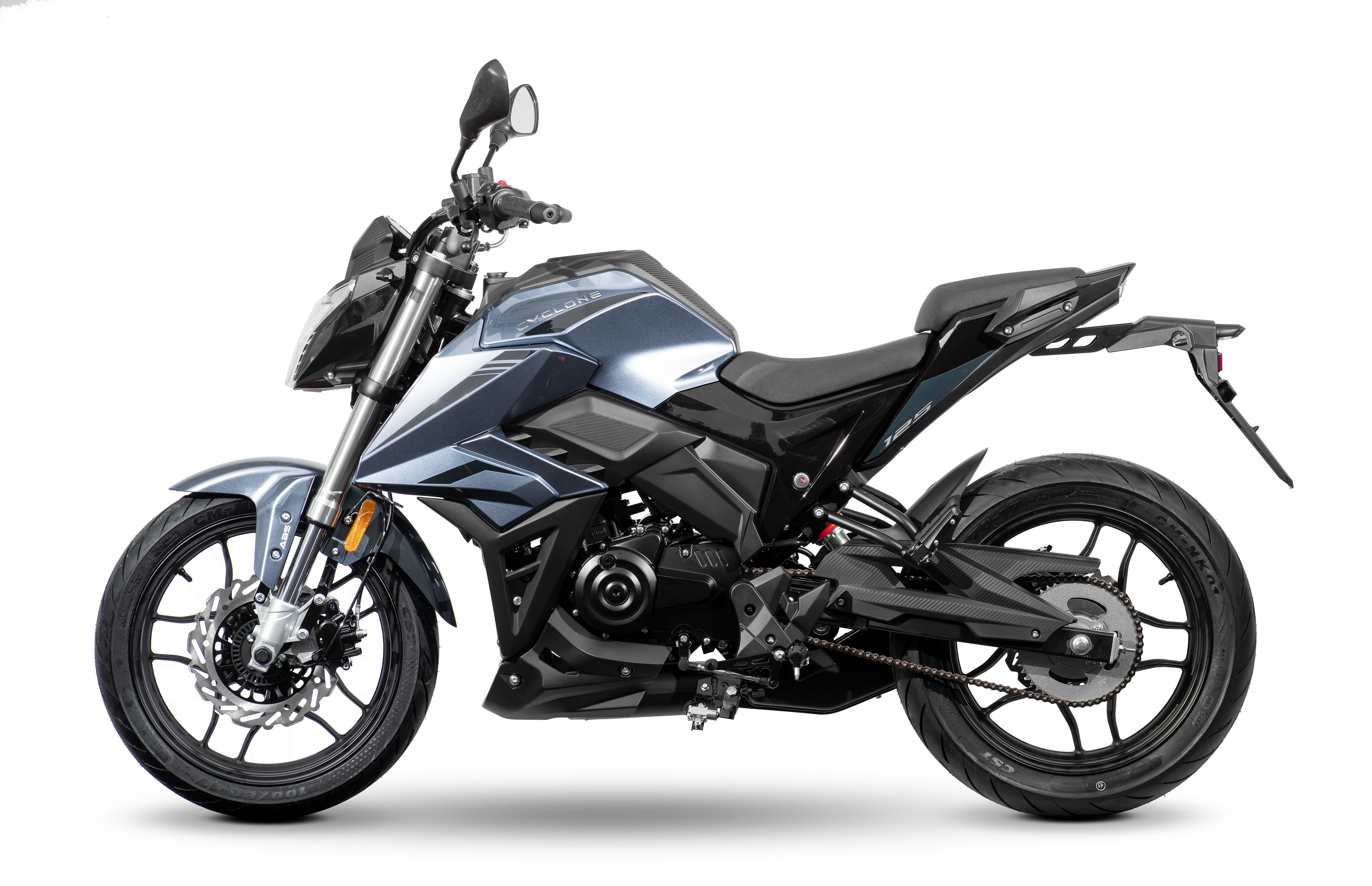 Cyclone Batllo5 125cc, Benzin Motorrad 95 km/h, 11 kW/15 PS, 1 Zylinder, 4-Takt Benzinbike mit ABS und LED