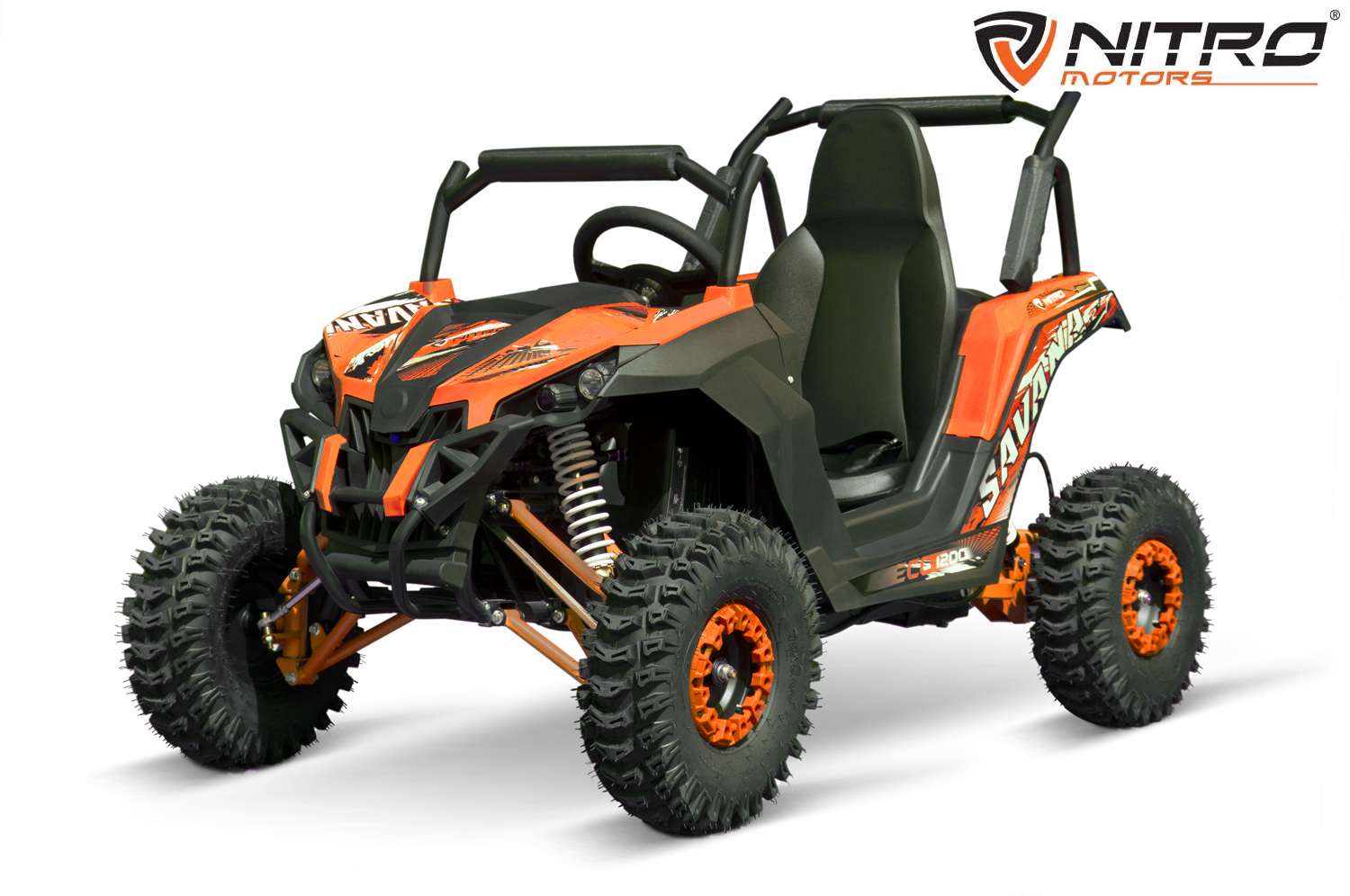 Nitro Motors Eco Gokart Savana V2 PRM6 UTV, Wellenantrieb Elektro Offroad Kinderbuggy, Strandbuggy