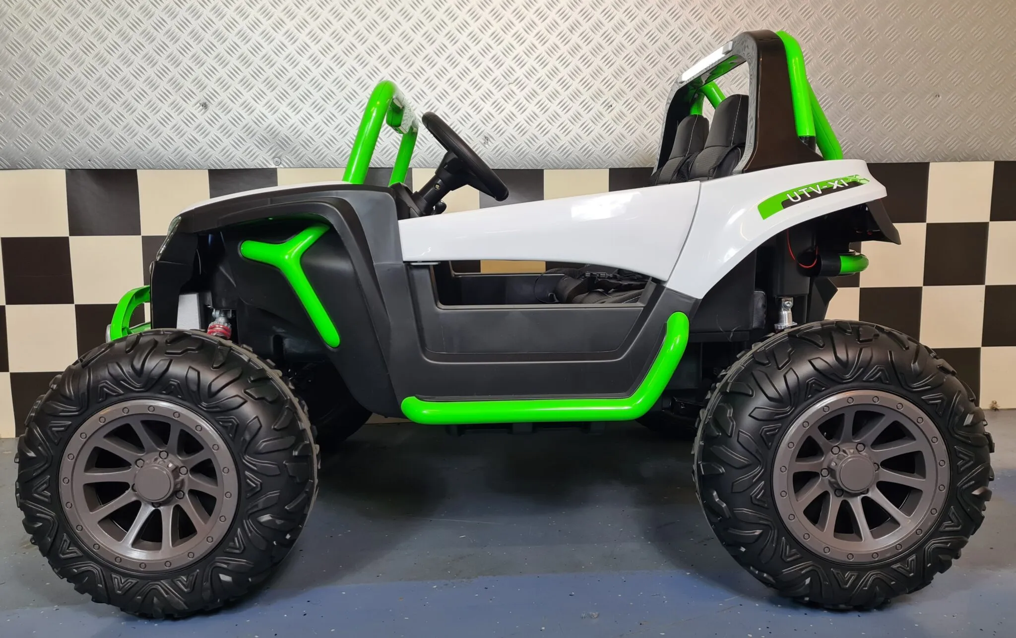 Elektro Kinderbuggy - Elektrobuggy 2x60 Watt, Elektrofahrzeug 2 Sitzer Buggy 8 km/h