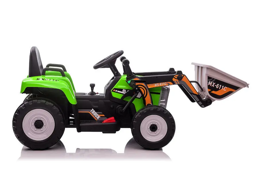 Elektro Kinderfahrzeug Elektrobagger, Bagger für Kinder mit 2 Motoren, Baustellenfahrzeug
