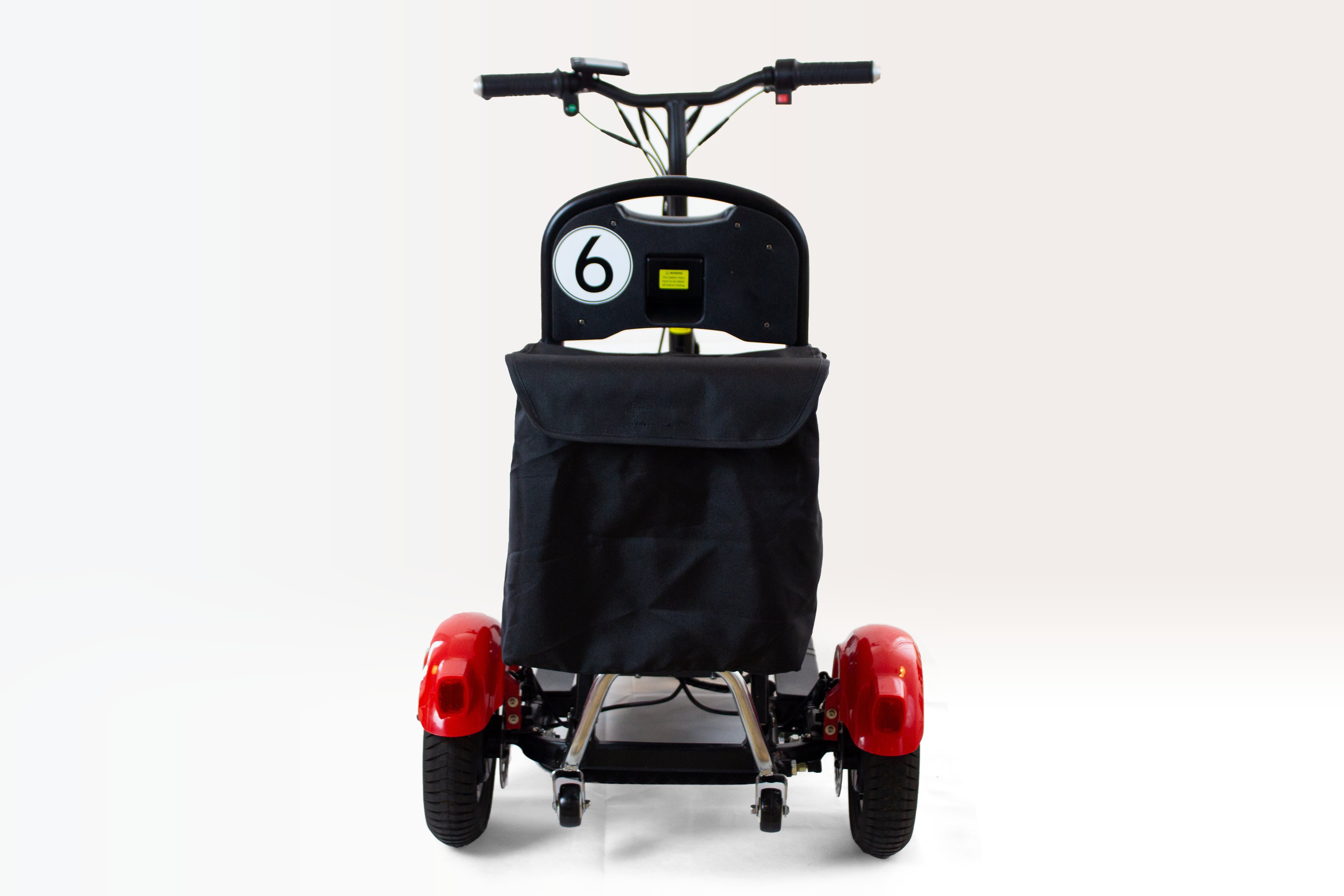 MoBot - klappbares Elektro Dreirad Seniorenmobil 48V 6 km/h - Mobilitätshilfe, 3-Rad Scooter für Senioren, Elektro-Roller für Senioren