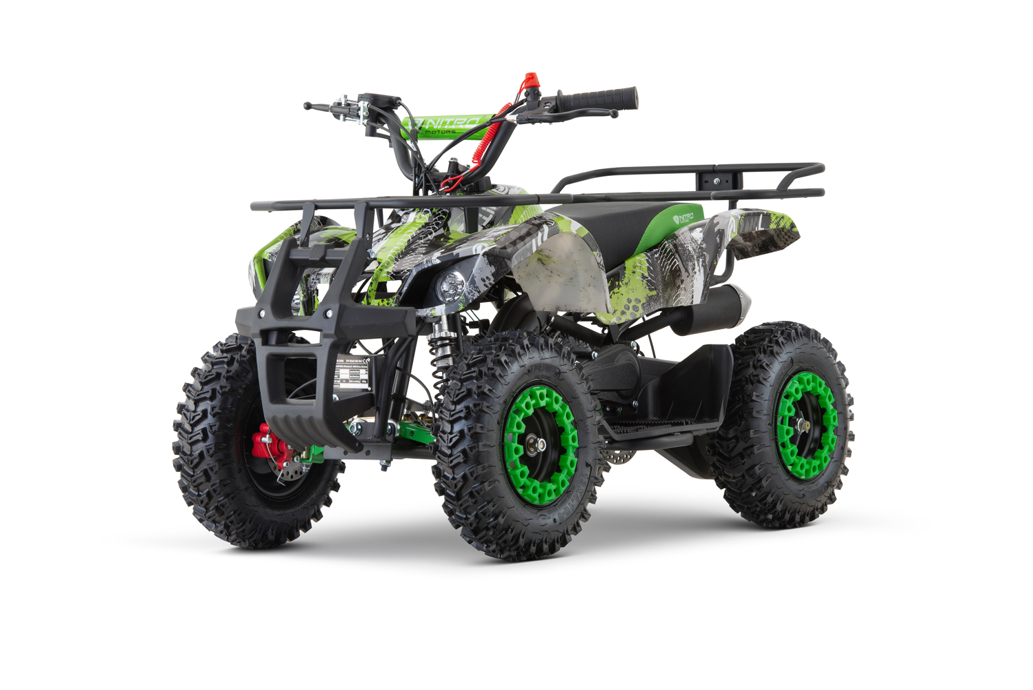 NITRO MOTORS Miniquad 49cc Torino, Kinderquad Snowy-Profile L Sport 6 Zoll, Benzinquad