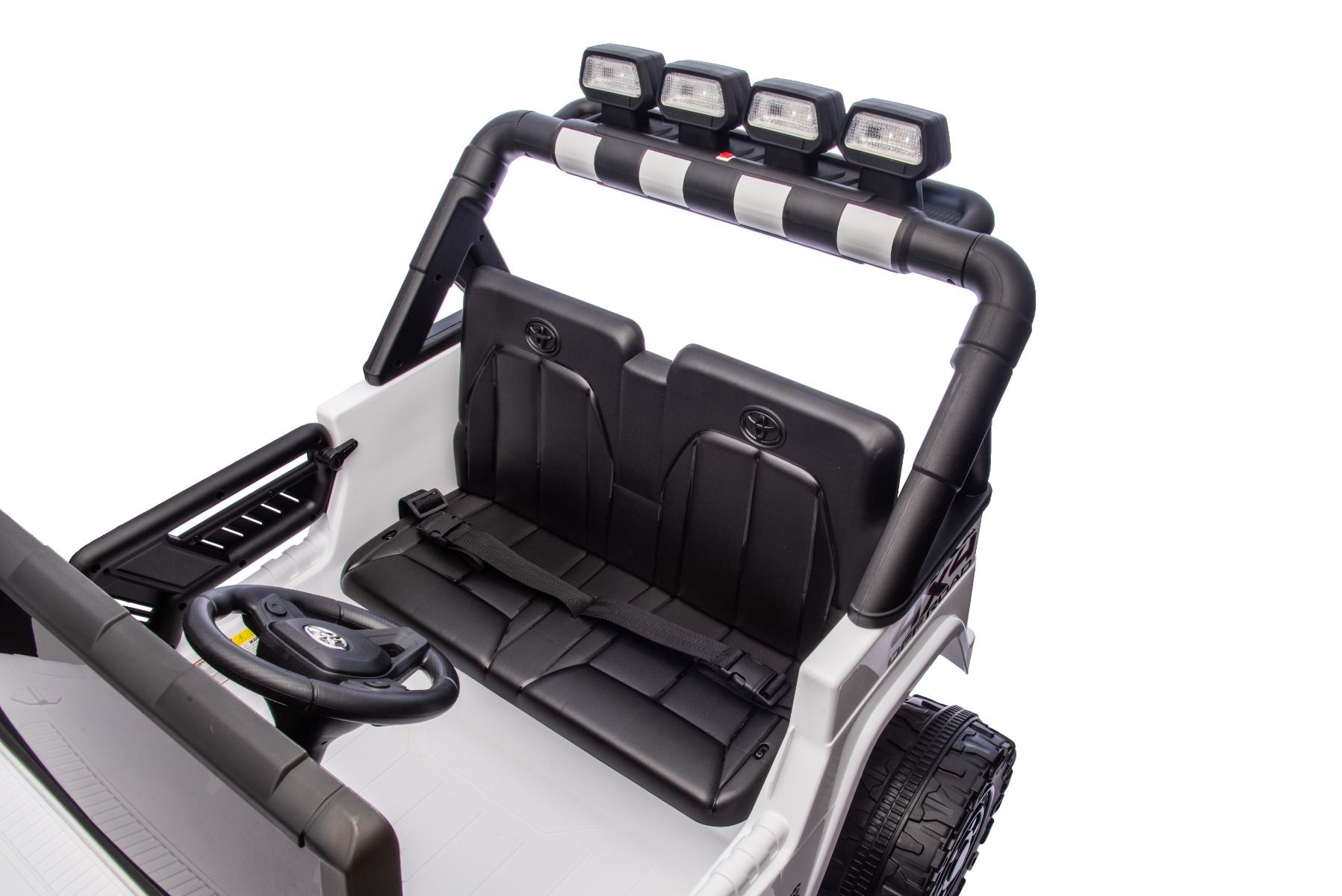 Kinder-Elektroauto Toyota FJ Cruiser XXL mit Allrad und Lithiumakku, Elektro Kinderfahrzeug 4x55 W, Elektrofahrzeug für Kinder 2-Sitzer