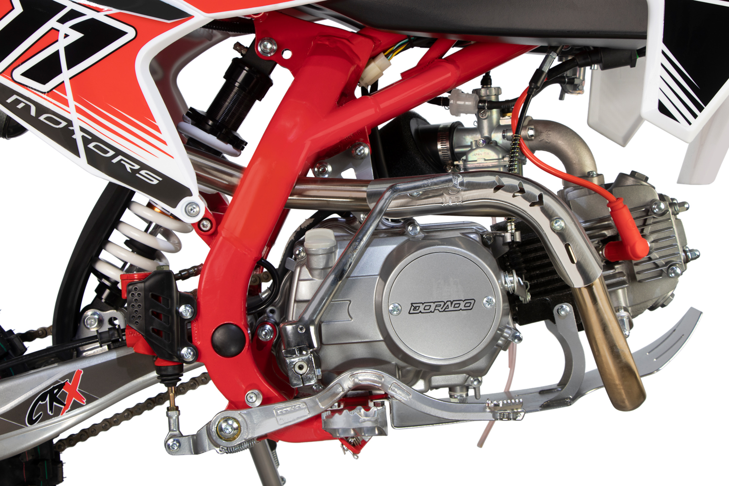 NITRO MOTORS 125cc midi Kinder Dirtbike CRX Bro 17/14 Zoll, Kinder Motorcross Bike