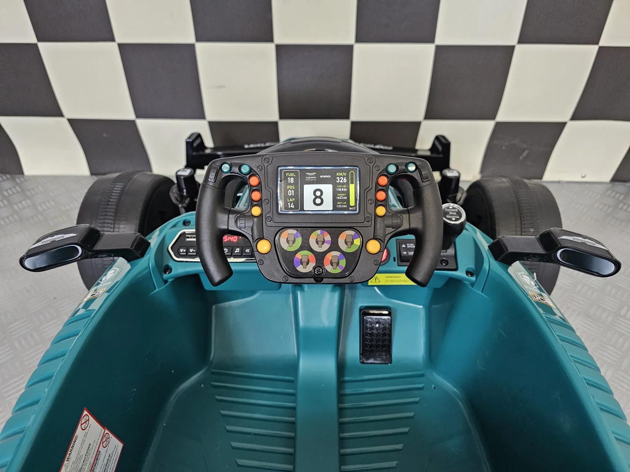 Elektrokinderfahrzeug Aston Martin, Formel 1 Elektro Kinderrennauto mit Allrad, 130 Watt
