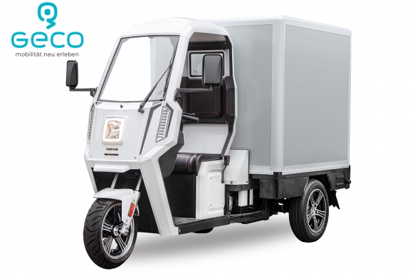 Elektroauto Lieferwagen, Lieferfahrzeug Elektro GECO Truck XC V9 Pickup Kofferaufbau, Elektro Transporter