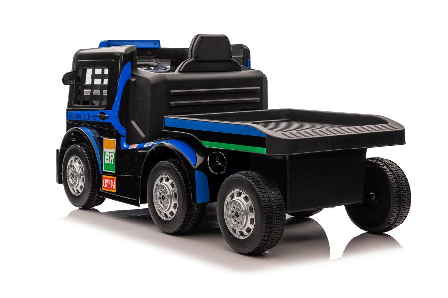 Elektro-LKW für Kinder - 8 km/h Mercedes XMX622B Kinder LKW mit Auflieger, Elektro Baustellenfahrzeug, Elektrokinderfahrzeug