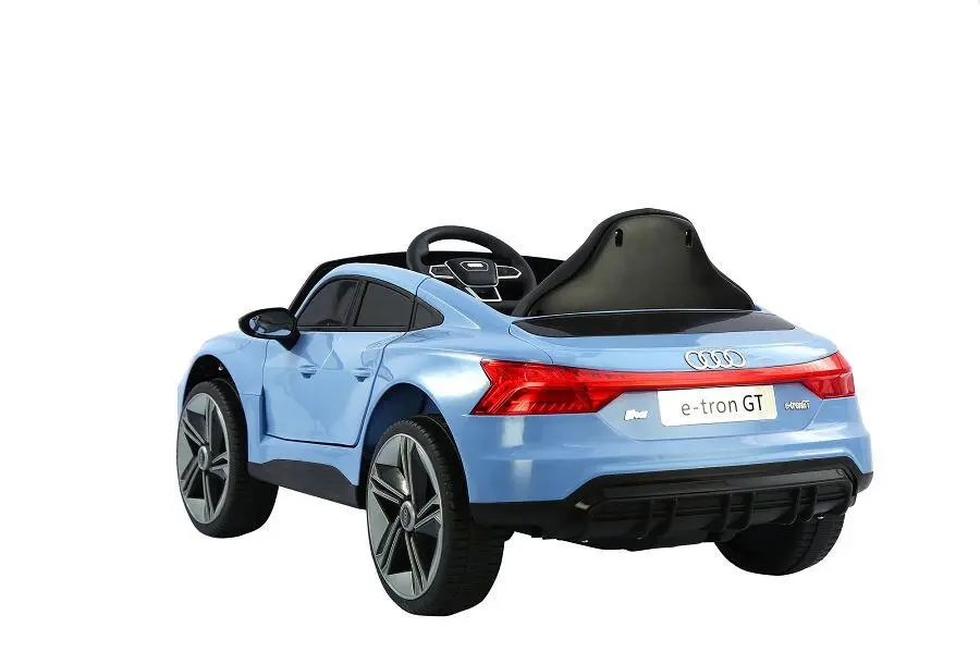 Elektro Kinderauto Audi E-Tron GT, Kinderfahrzeug mit Gaspedal zum Fahren, Elektroauto für Kinder