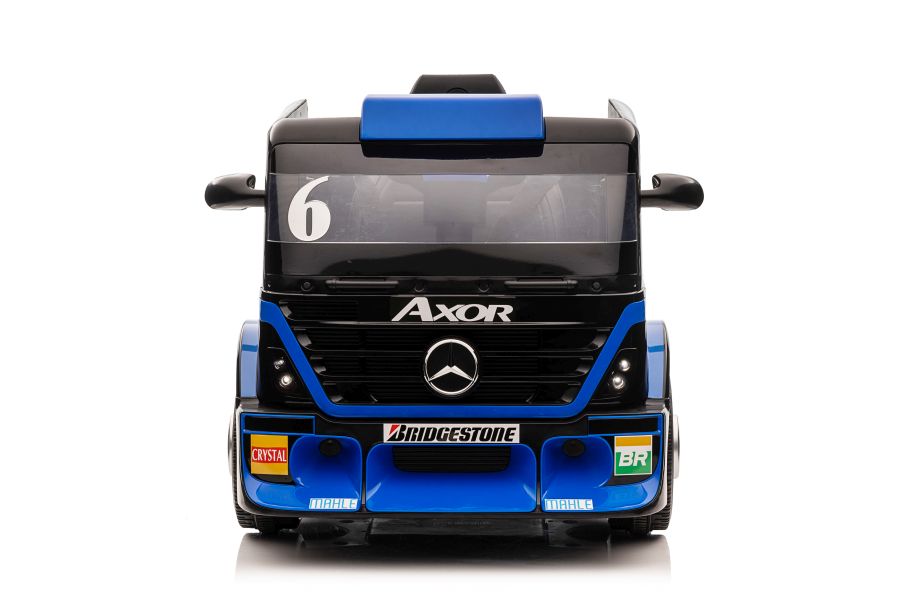 Elektro-LKW für Kinder - 8 km/h Mercedes XMX622B Kinder LKW mit Auflieger, Elektro Baustellenfahrzeug, Elektrokinderfahrzeug