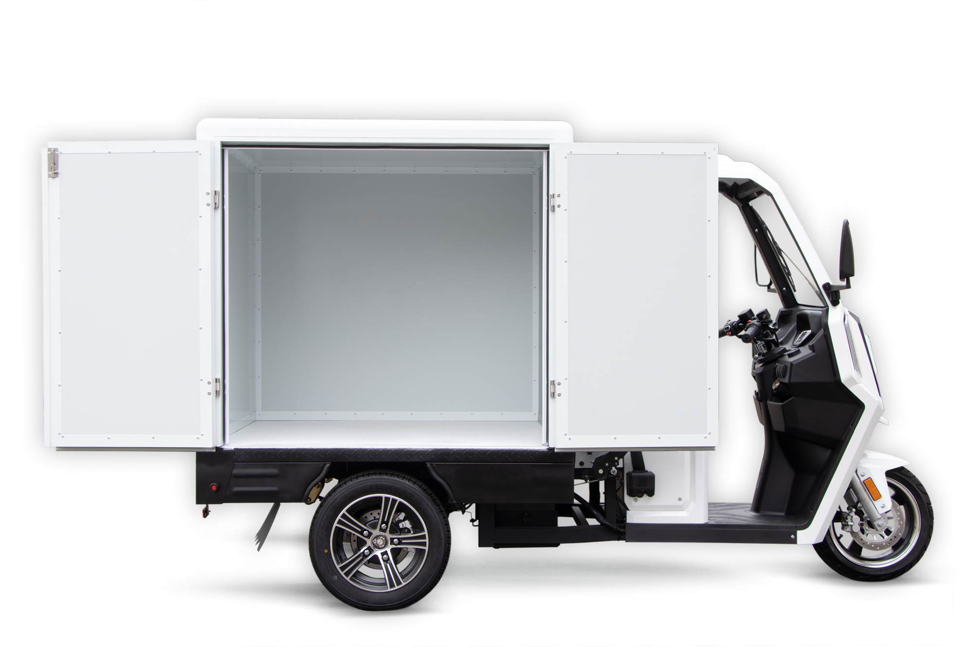 Elektroauto Lieferwagen, Lieferfahrzeug Elektro GECO Truck XC V9 Pickup Kofferaufbau, Elektro Transporter