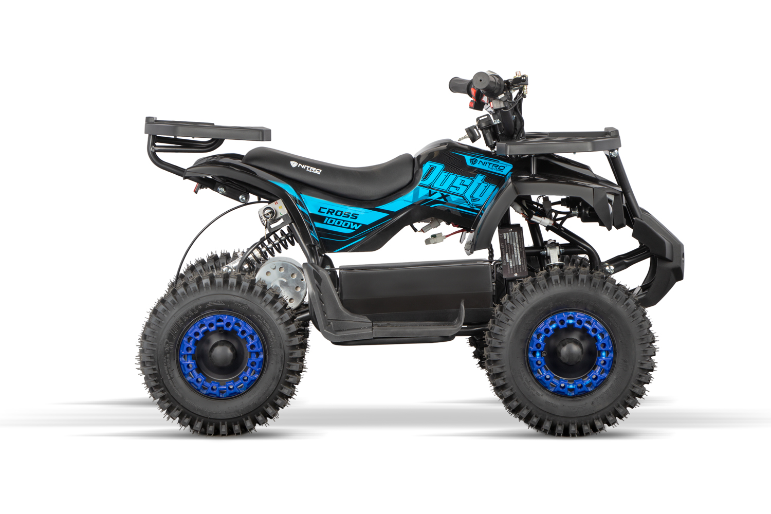 NITRO MOTORS 1000 W Eco mini Kinder Quad Dusty VX Cross 6 Zoll, Elektroquad für Kinder, Kinderquad bis 25 km/h