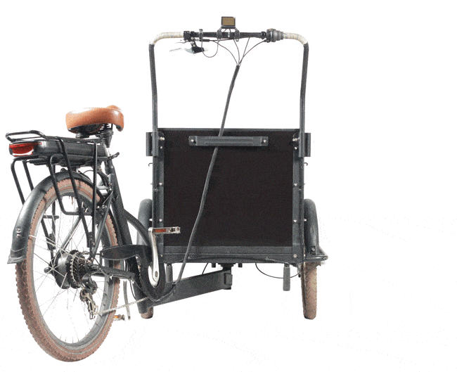 Ebike Transportfahrrad Ultimate Curve Mittelmotor, Elektro Lastenfahrrad große Transportkiste für 4 Kinder inkl. Regenschutz